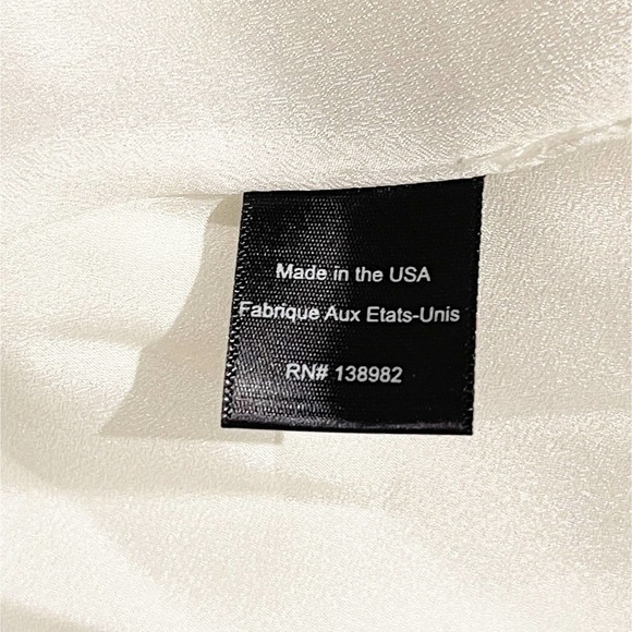 Dress The Population A-Line Criss Cross Back White Maxi Dress Women Size XL NWT - Picture 10 of 10